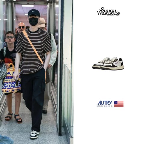 Medalist 黑白皮革运动鞋