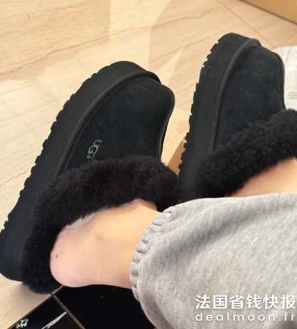UGG@爱穿搭的小乔麂皮拖鞋