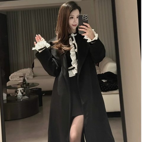 Manuela 长款腰带大衣