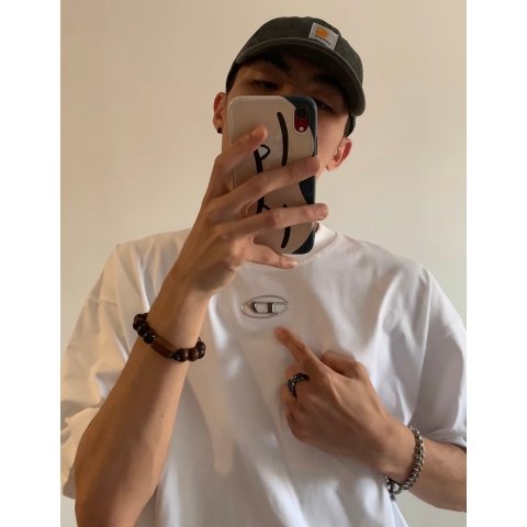 BOX 印花T恤 白色