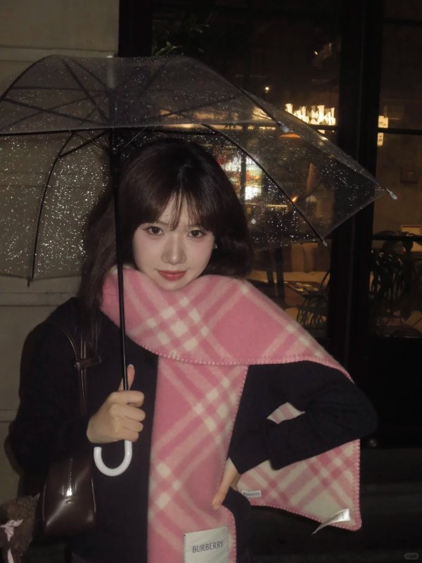 BURBERRY 格纹围巾