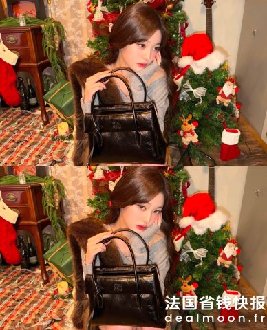 Miu Miu秀场首发！张元英同款！质感无敌好Solitaire 亮面皮革手袋