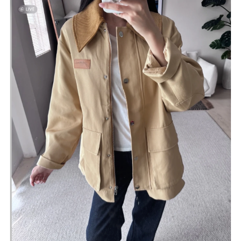 Ganni官网不打折 @阿花koki翻领夹克