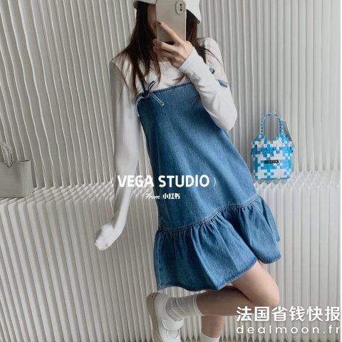 Ganni同系列类似款@VEGA STUDIO牛仔迷你裙连衣裙