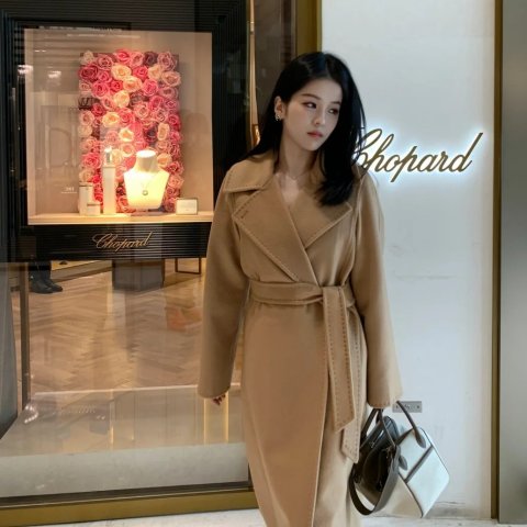 Manuela 长款腰带大衣