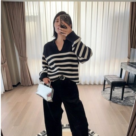 Phillip lim Striped 羊毛开衫