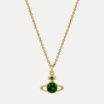 西太后官网 12月新品🪐封图金绿鎏光土星项链€140