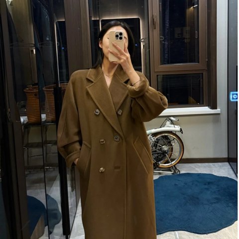 Max Mara@ 清秋-101801 羊毛腰带大衣