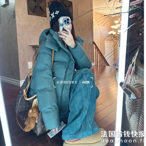 Lululemon森林绿！再次降价Wunder Puff 女士600蓬羽绒夹克