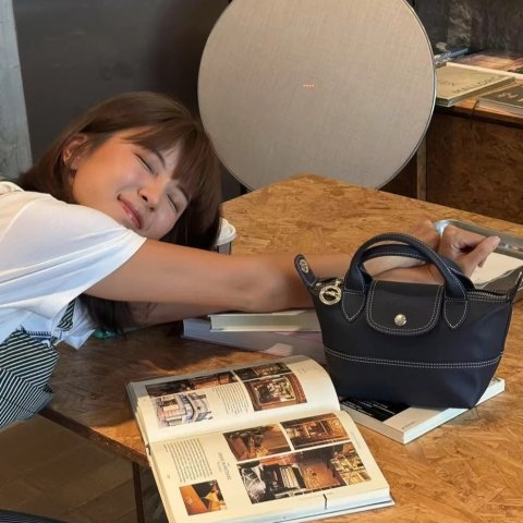 LongchampXS 海军蓝斜挎包