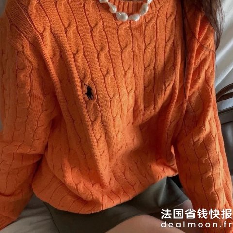 Polo Ralph Lauren很有秋天感的颜色@玛卡巴卡晚安噜 橙色毛衣