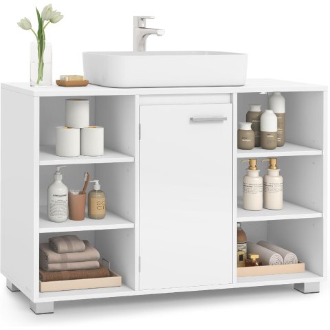 浴室洗手盆下储物柜 3档高度调节