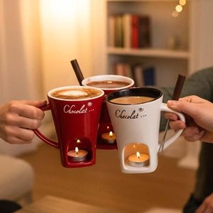 网一开抢：冬季甜蜜暴击 迷你巧克力火锅杯！治愈力直接拉满！