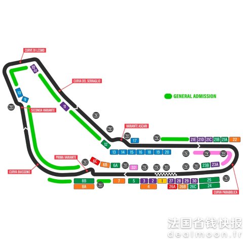 3日通票（9.4-9.6）F1 意大利大奖赛