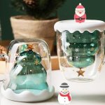 圣诞树在杯子里长出来了？！这款圣诞玻璃杯可爱炸裂！