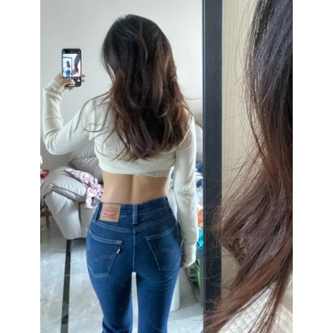 726 女款高腰喇叭牛仔裤