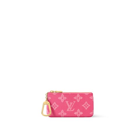 Louis Vuitton粉色logo零钱包