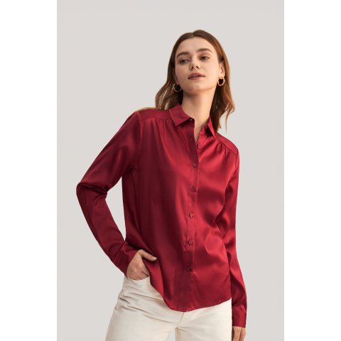 Soie 长袖真丝衬衫