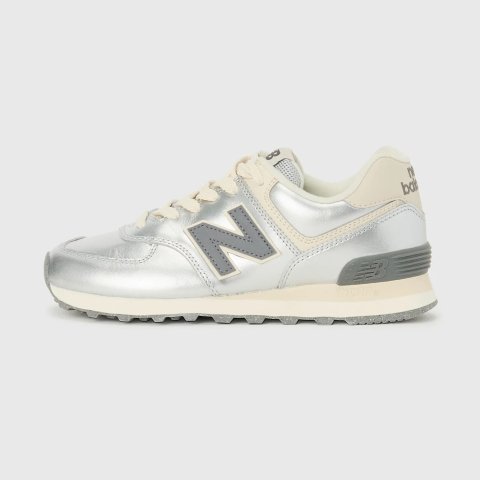 New Balance WL574 银色休闲鞋