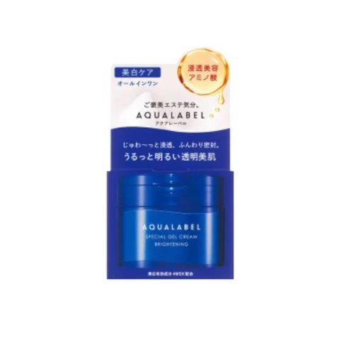 Shiseido一瓶兼顾保湿亮肤Aqua Label 美白啫喱霜 90g