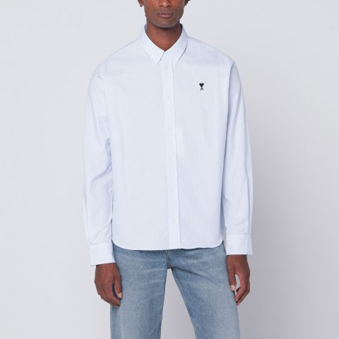 Ami Paris 条纹衬衫 淡蓝白色