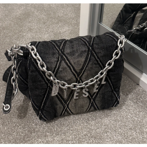 CHARM-D SHOULDER M 单肩包 牛仔黑