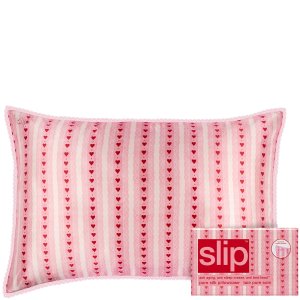 Slip小爱心设计蕾丝真丝枕套