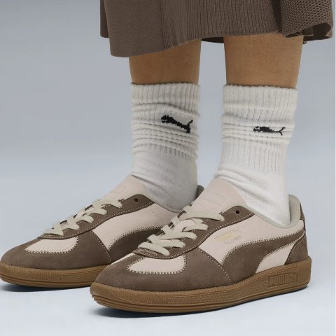 Puma PALERMO WNS 低帮休闲鞋 米色