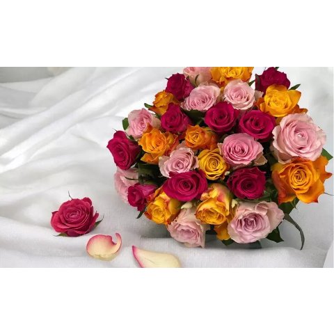 30支混搭鲜花花束