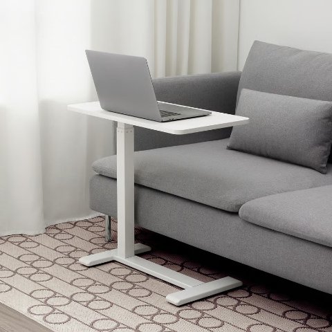 IkeaBOLLSIDAN 笔记本桌 白色 68x36cm