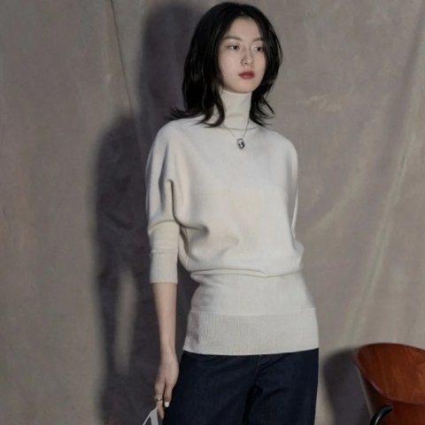 Toteme高领棉混纺毛衣