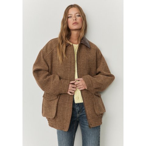 Jacke 鱼骨纹外套