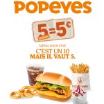 卷起来了！Popeyes “穷鬼套餐”上线！5件单品仅需€5