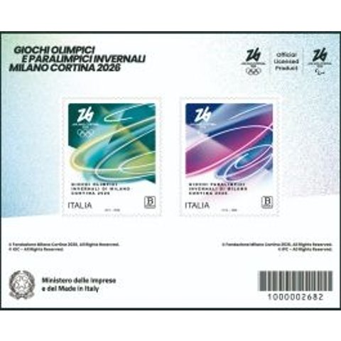 米兰奥运会限定邮票！