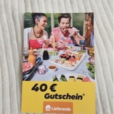Lieferando 电子券 2张20欧