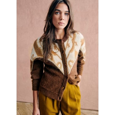 Sezane这件半价！Margaux 针织开衫