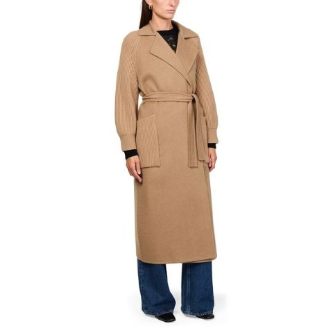 Max Mara拼接款 袖子更灵活Berard 长款大衣