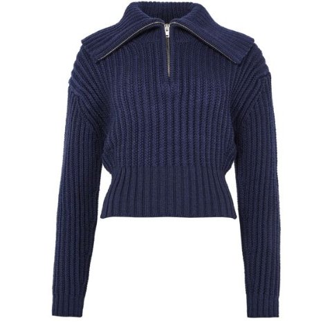 Acne Studios拉链羊毛针织衫