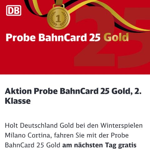 BahnCard Gold 25