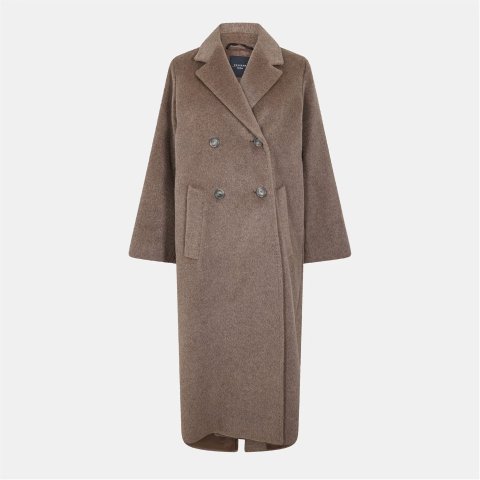 双排扣羊毛大衣