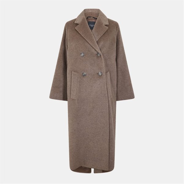 双排扣羊毛大衣