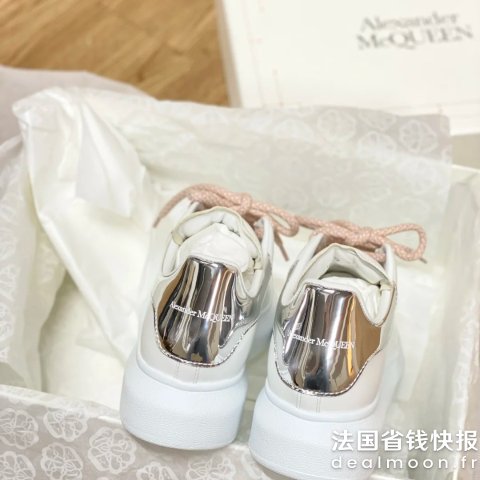 Alexander McQueen休闲鞋 白银色