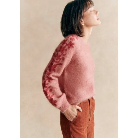 Candice 粉色毛衣