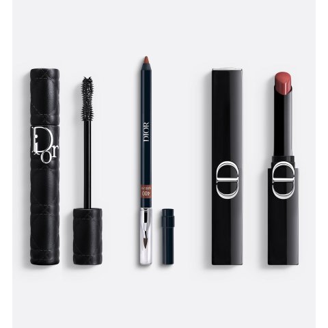 睫毛膏+唇线笔+口红