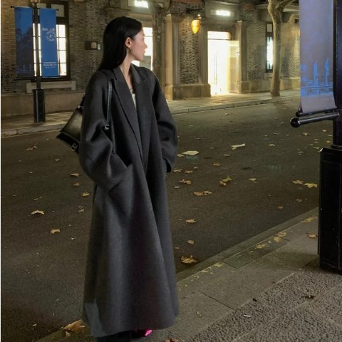 WOOL ROBE COAT 羊毛长款大衣