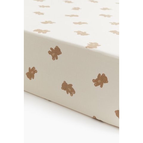 H&M儿童床单 纯白泰迪熊