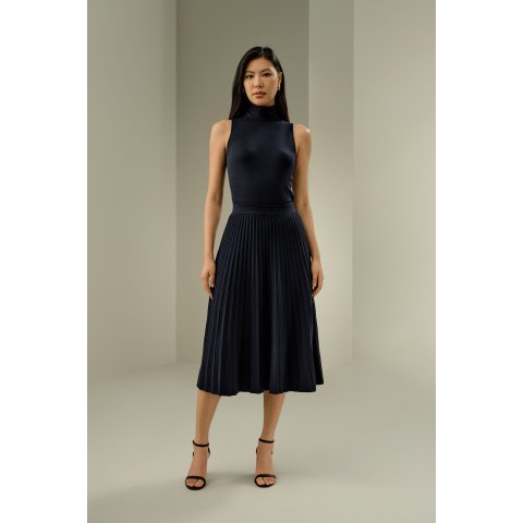 真丝羊毛百褶裙