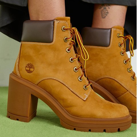 ALLINGTON 黄厚底短靴