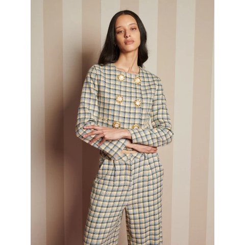 Nook Check 小香风呢子外套