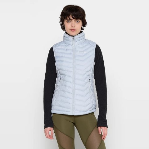 Columbia POWDER LITE 男士灰色马甲